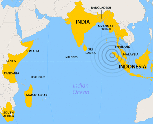 Indian ocean earthquake