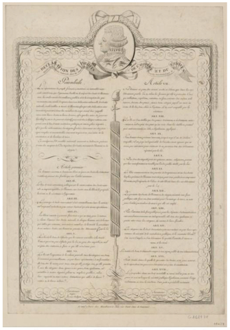 La Déclaration des Droits de l’Homme et du Citoyen