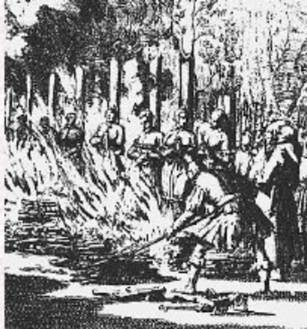 Witch-hunting, after a major outbreak in France, begins to decrease.