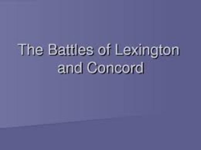 Lexington and Concord