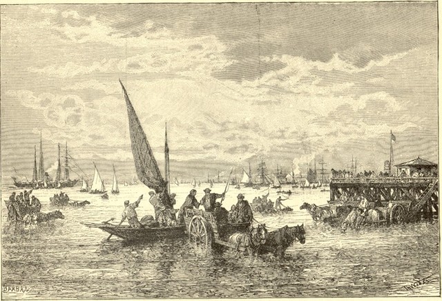 The first settlers leave Scotland.