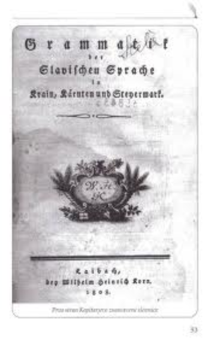 Jernej Kopitar: 1. slovenska znanstvena slovnica