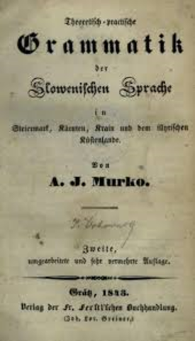 Anton Murko: Slovnica