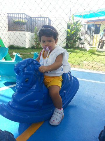 Primeiro dia de aula da minha neta Ana Júlia.