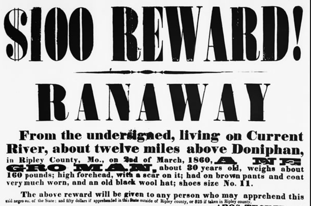 Runaway Slave Poster