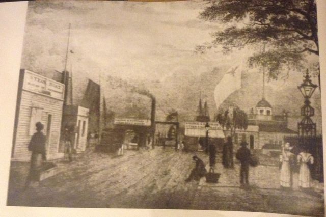 The Nautilus, the first steamboat to be used on the route, is launched