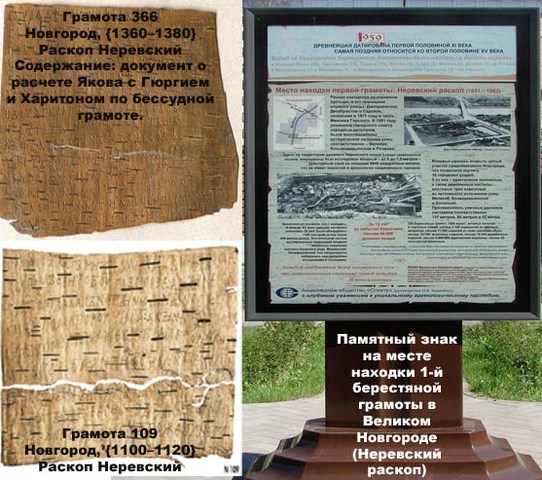 Берестяные грамоты (XI—XV вв)