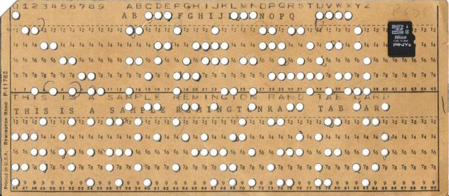 "Punched card"