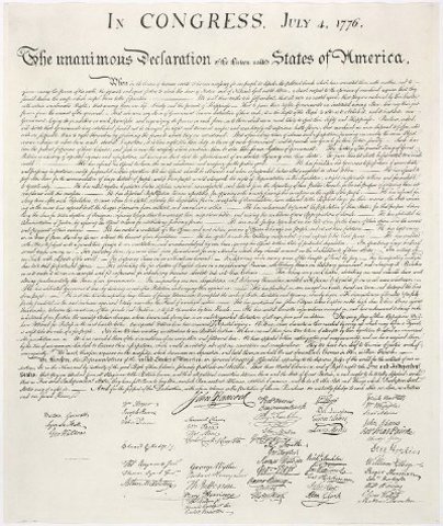 Adoption of the Declaration of Independence