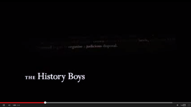 Title of Film - The History Boys