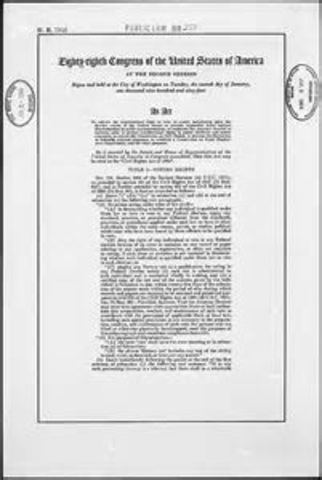 Civil rights act of 1964