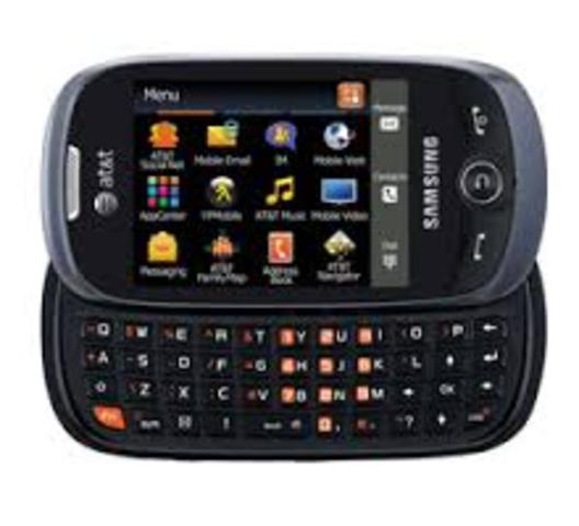 My own cellphone with a touchscreen and keyboard
