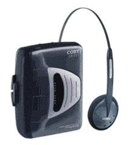 First portable tape player