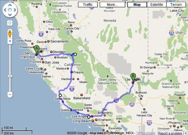 Road trip to California