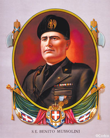 Benito Mussolini's fascist government in Italy
