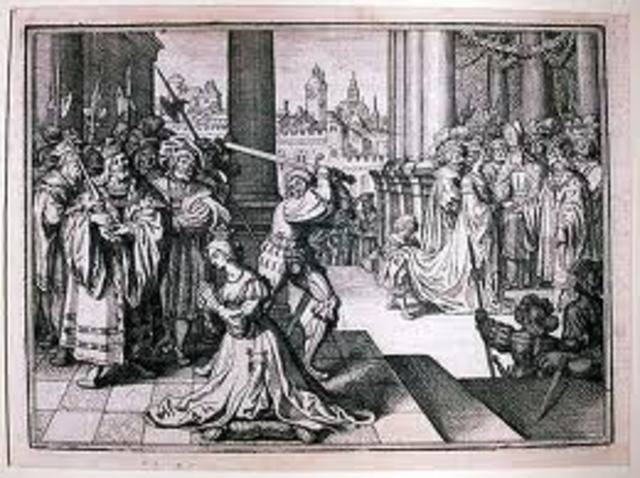 Anne Boleyn is executed