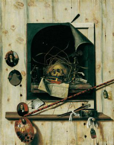 "Trompe l'oeil" af Cornelius Norbertus Gijsbrechts (ca. 1610-1675)