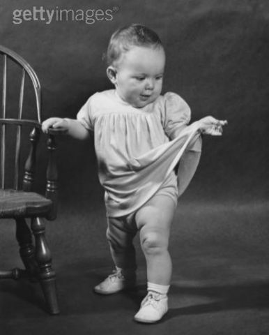 Bow can Walk by Holding Onto Furniture