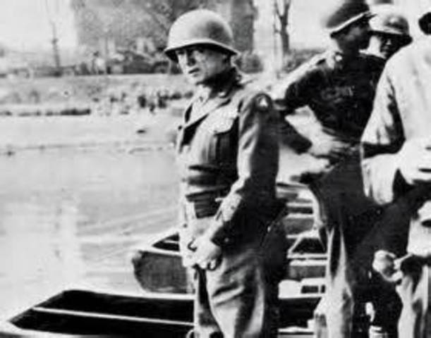 Patton Crosses the Rhine River