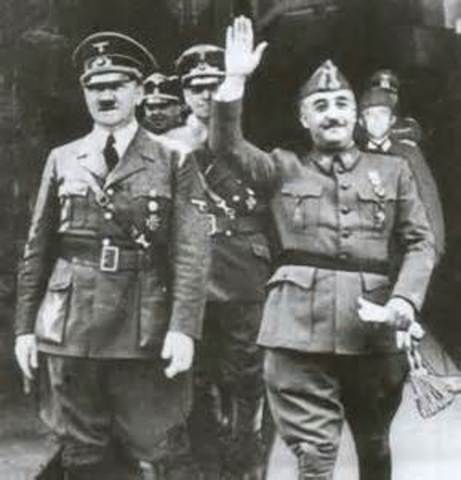 Franco declaró España en WWII