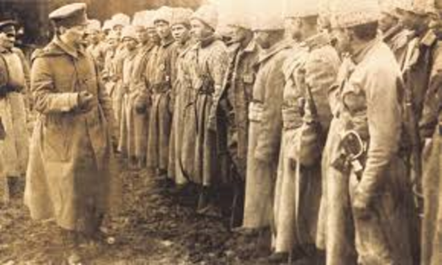 Trotsky wins Civil War