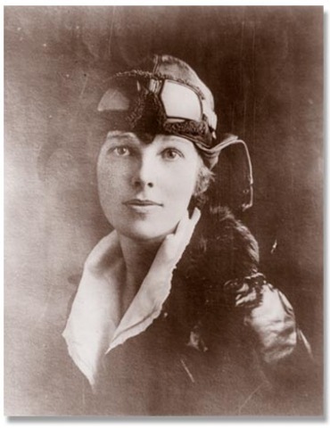 Mrs. Earhart was selected as the first female passenger.