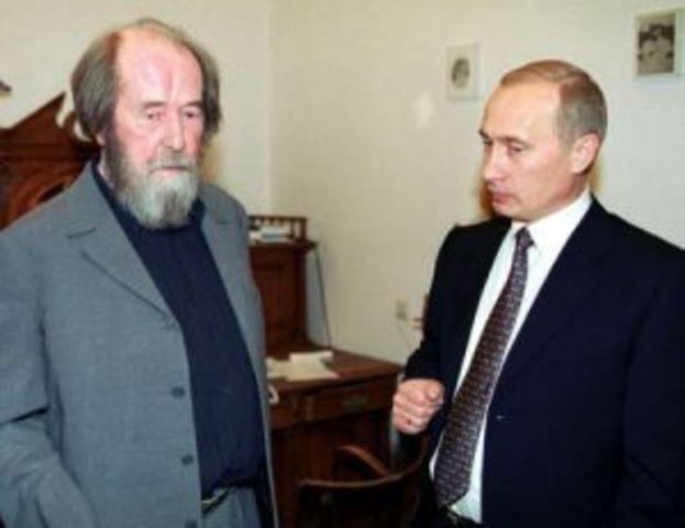 Solzhenitsyn and Putin Meet