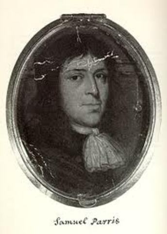 "Salem Village church charter was finally signed and the Reverend Samuel Parris became Salem Village's first ordained minister."- Legends of America