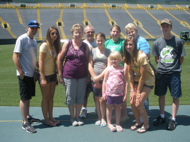 Mi familia y yo vistamos el Lambeau Field
