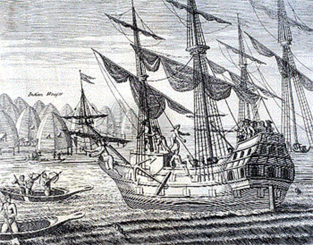 Francisco Pizarro and the Conquistadors arrive in the Incan Empire