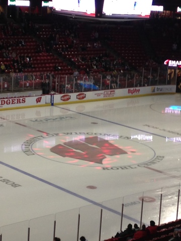 Badgers partido de hockey para mi cumpleaños