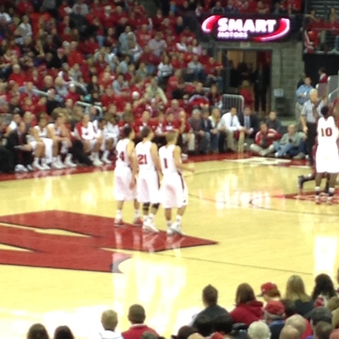Mi primera Badgers partido de básquetbol para mi cumpleaños