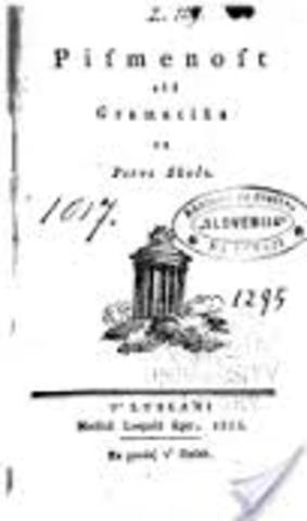 Pismenost ali gramatika za perve šule