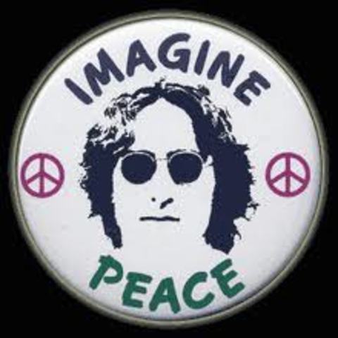 John Lennon continued as a solo artist while trying to promote peace.