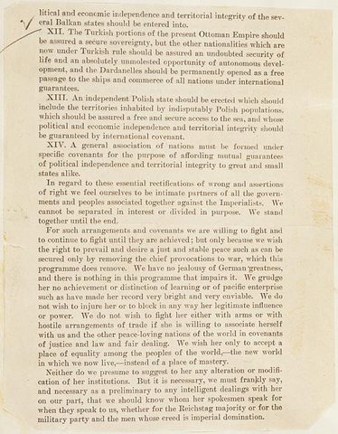 Wilson's Fourteen Points