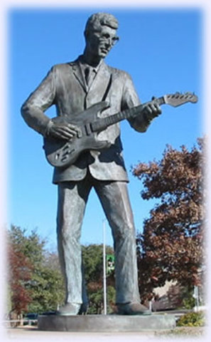 Statue of Buddy Holly