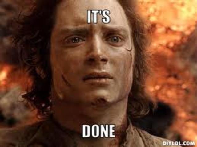 ITS DONE