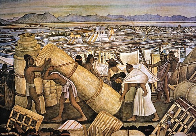 The Aztecs founded Tenochtitlan.