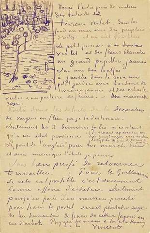 Van Gogh writes his first letter to his brother Theo