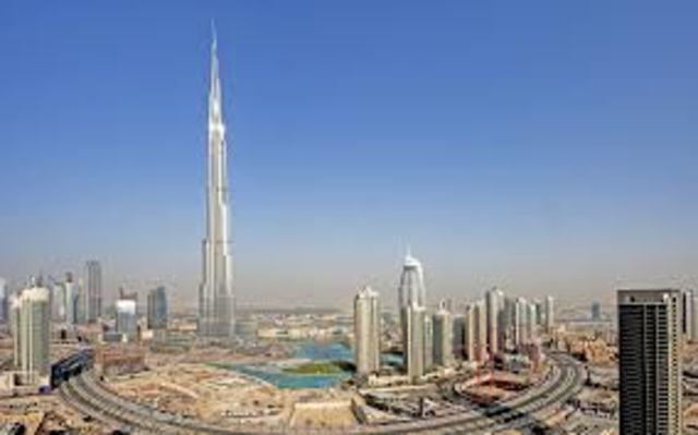 The tallest building in the world was the Burj Khalifa, United Arab Emirates 2716 feet/828 metres, 160 stories