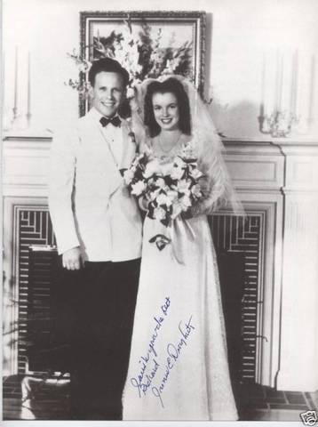 Marilyn had her first marriage at 16 to James Dougherty