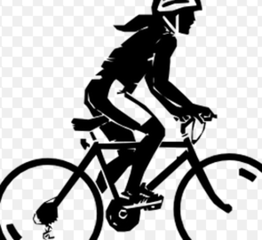 Aprendió a andar en bicicleta