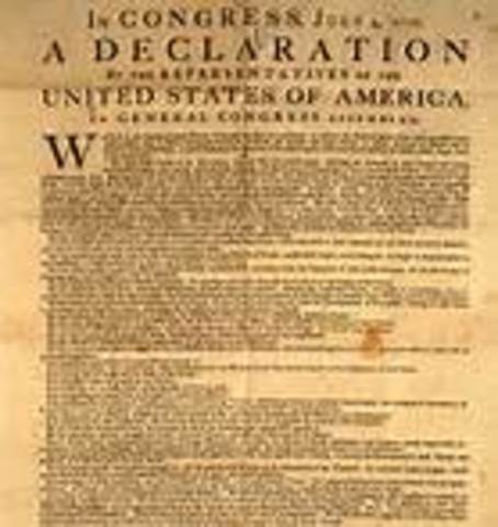 Declaration of Independence is adopted