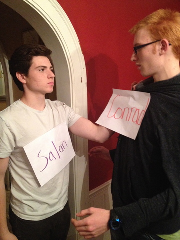 Self Vs Society "a bright kid like you...with every thing going for him. I dont get it.why do you keep wanting to mess up your life" Salan to Conrad  pg 83