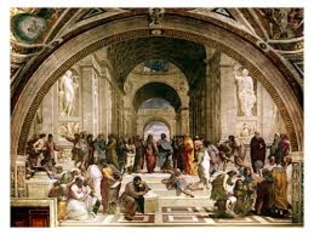 raphael paints school of athens