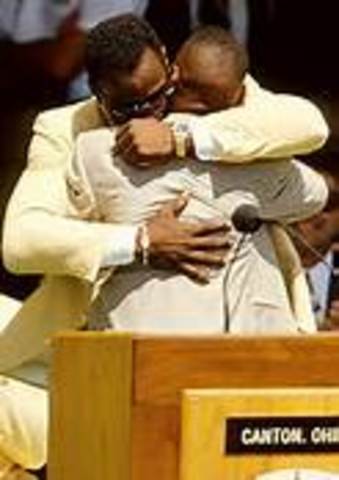 Walter Payton was voted to the Pro Football Hall of Fame