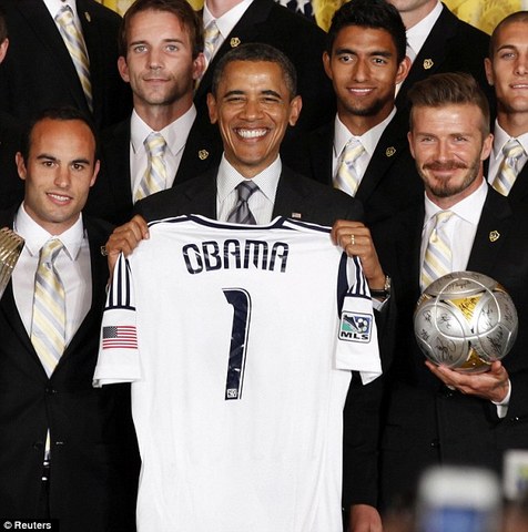 Beckham meets Obama