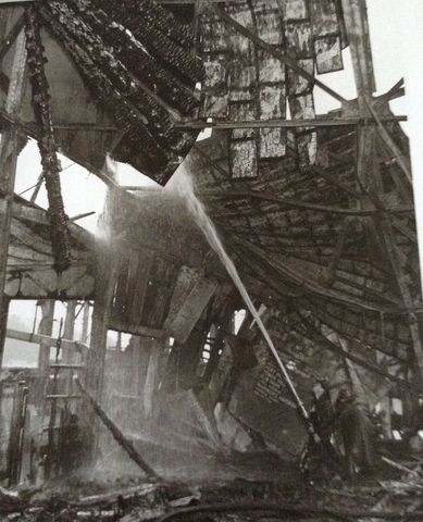 St. George Terminal destroyed in a huge fire