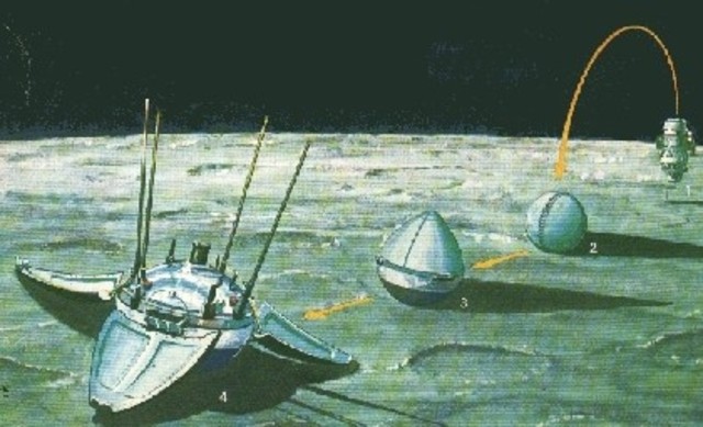 Luna 9 frist lands on the moon 1966