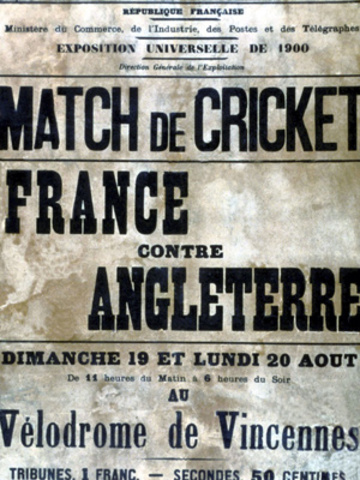 First olympics game of cricket